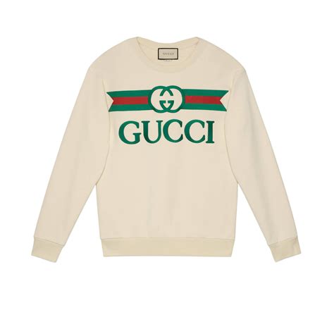 gucci sweats white|Gucci oversized sweatshirt.